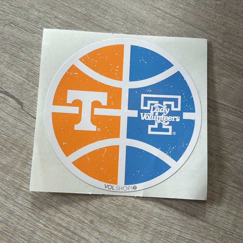 volshop vols basketball lady vols sticker, brand new